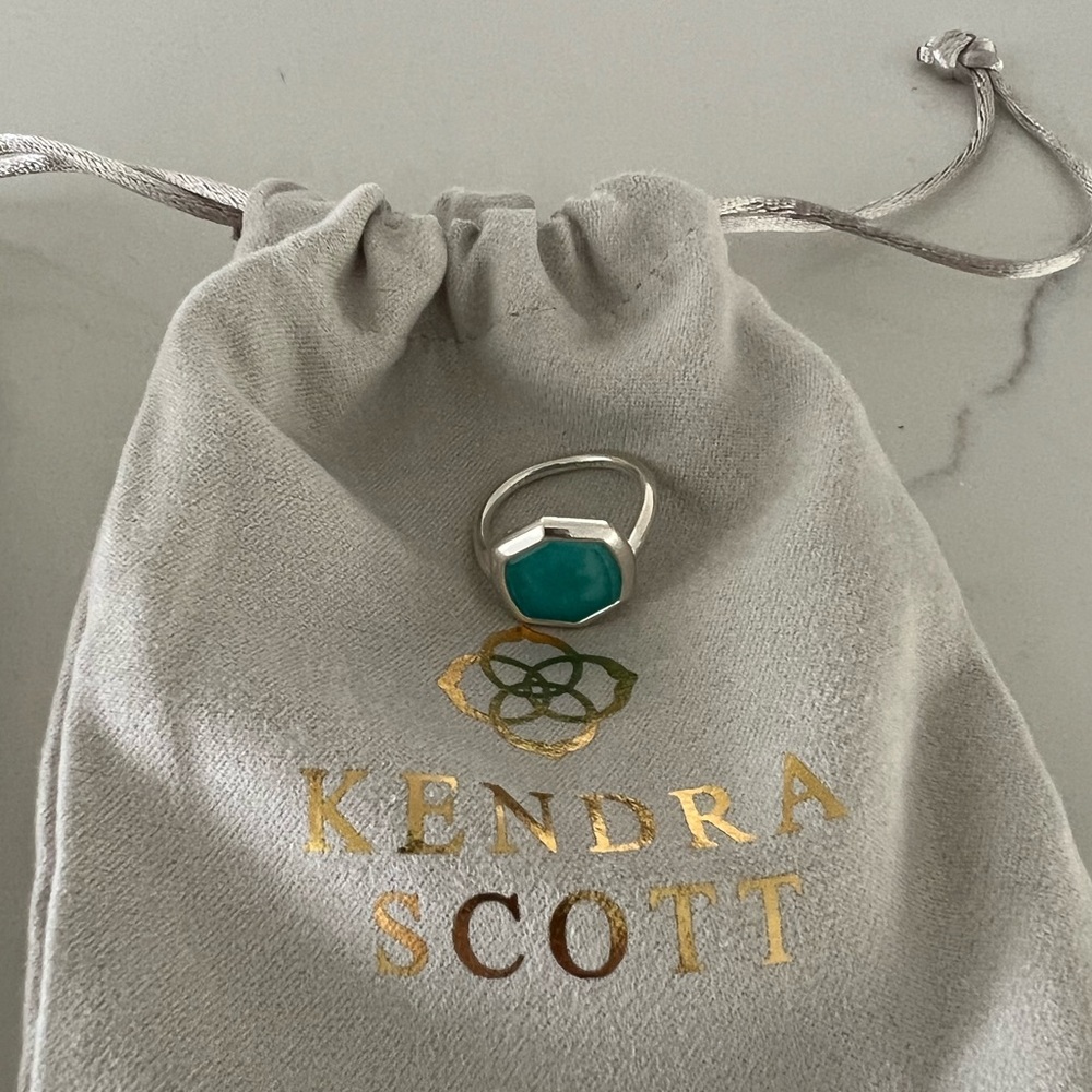 Turquoise  and silver ring size 6 Kendra Scott